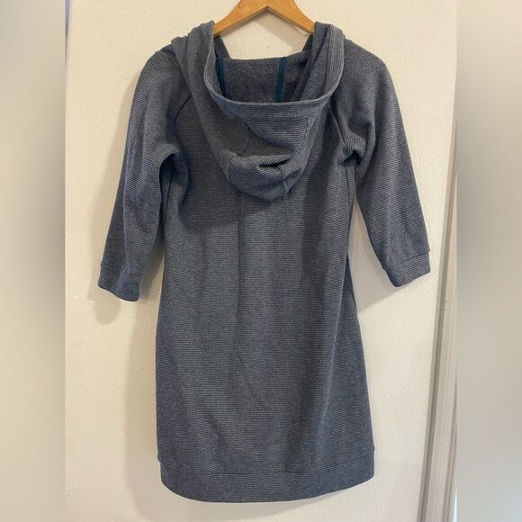 Blue Striped Long Hoodie - Picture 3 of 6